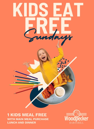 Kids Eat Free Sundays at Woodpecker